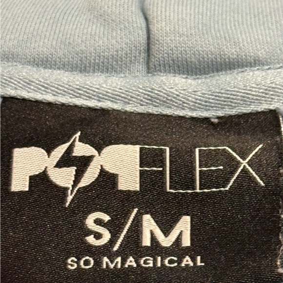Pop flex blue Cropped Hoodie - Picture 4 of 4